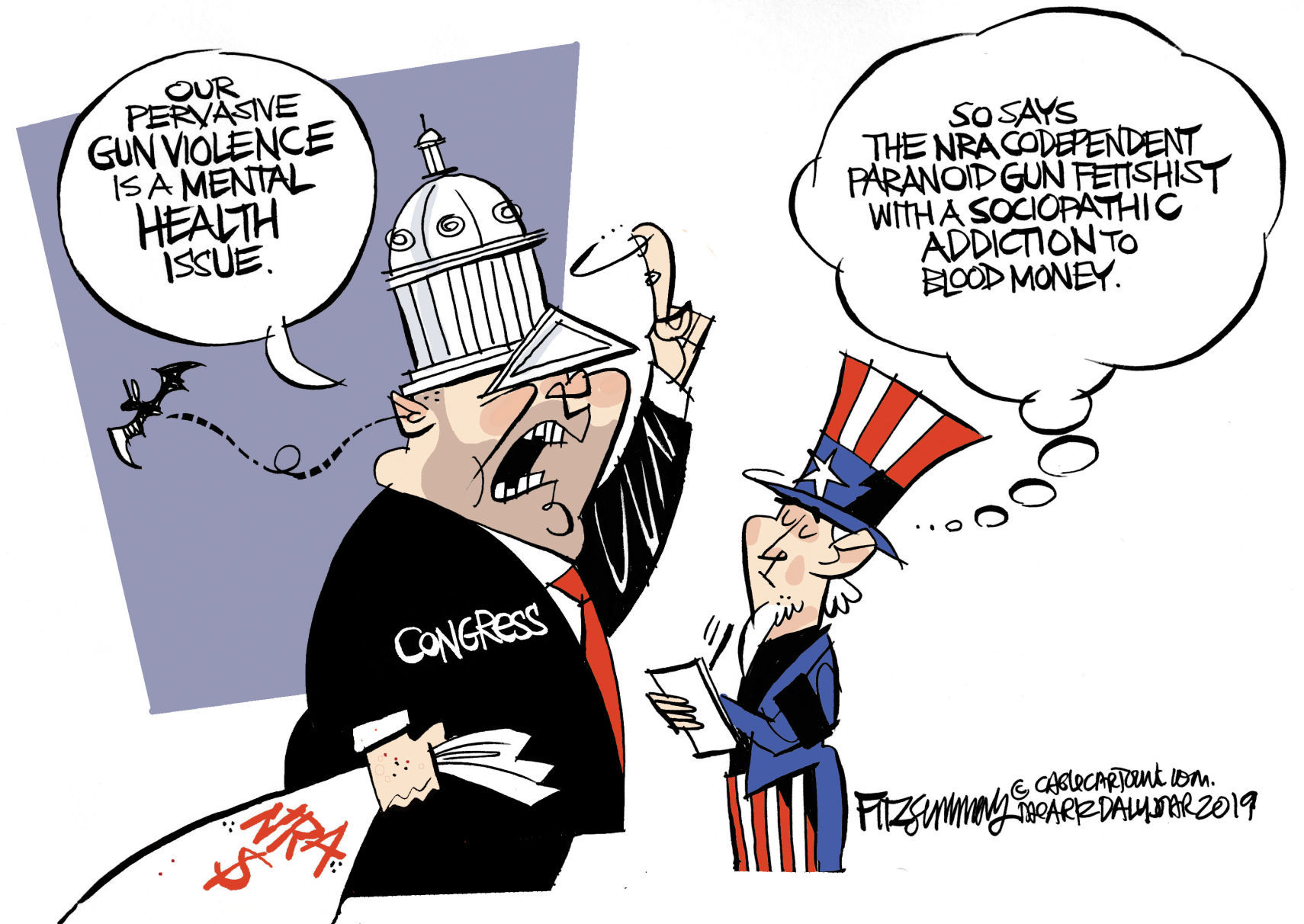 Daily Fitz Cartoon: Mental health